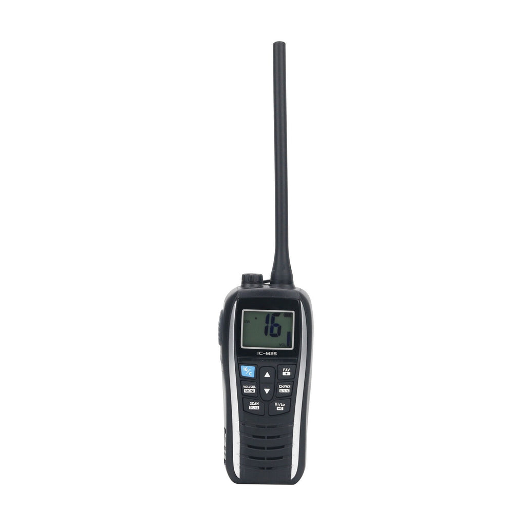 IC-M25 VHF Handheld Transceiver 5W 5KM VHF Marine Radio Walkie Talkie