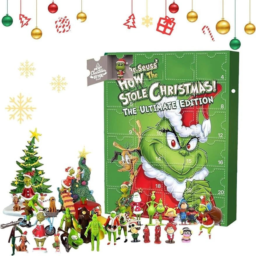 The Grinch's Advent Christmas Calendar Countdown Blind Box Boys Toy Kids Gift