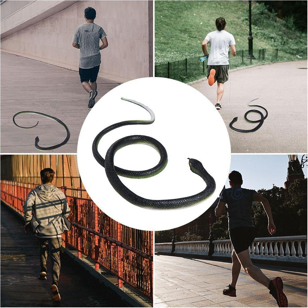 Realistic Snake Prank Toy w/String & Clip Chasing Snake Prank That Chase People