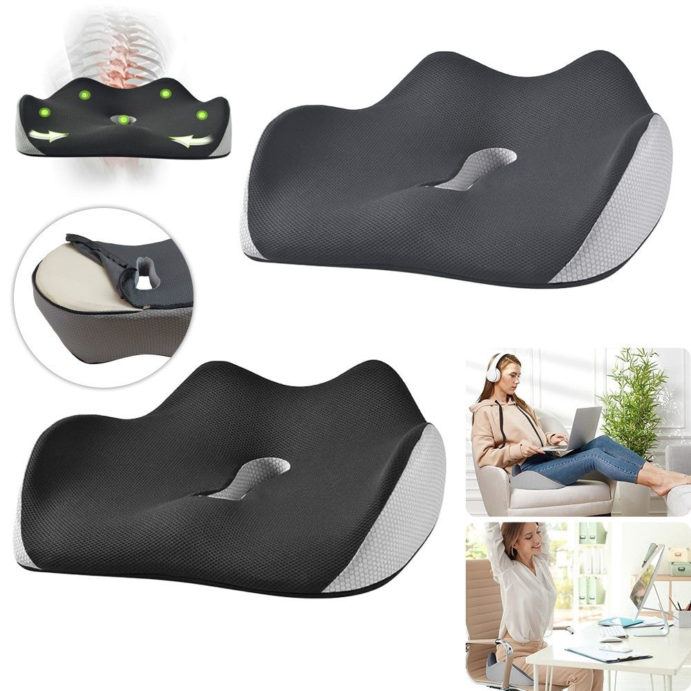 Cushion Seat Pillow Coccyx Orthopaedic Back Pain Relief Memory Foam Office Chair