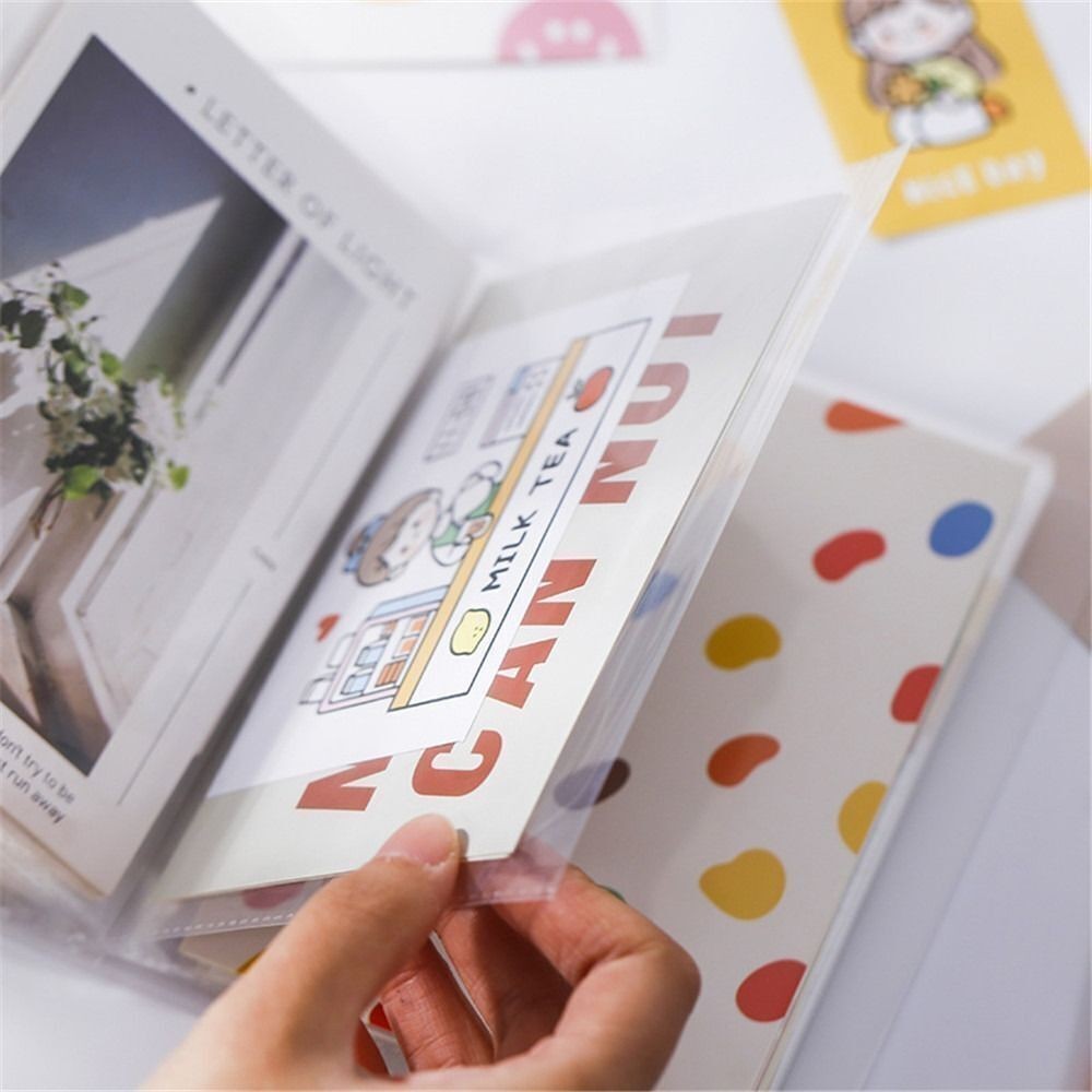 40 Pages A6 Folder Plastic Favorites Stationery Photo Album  Gift