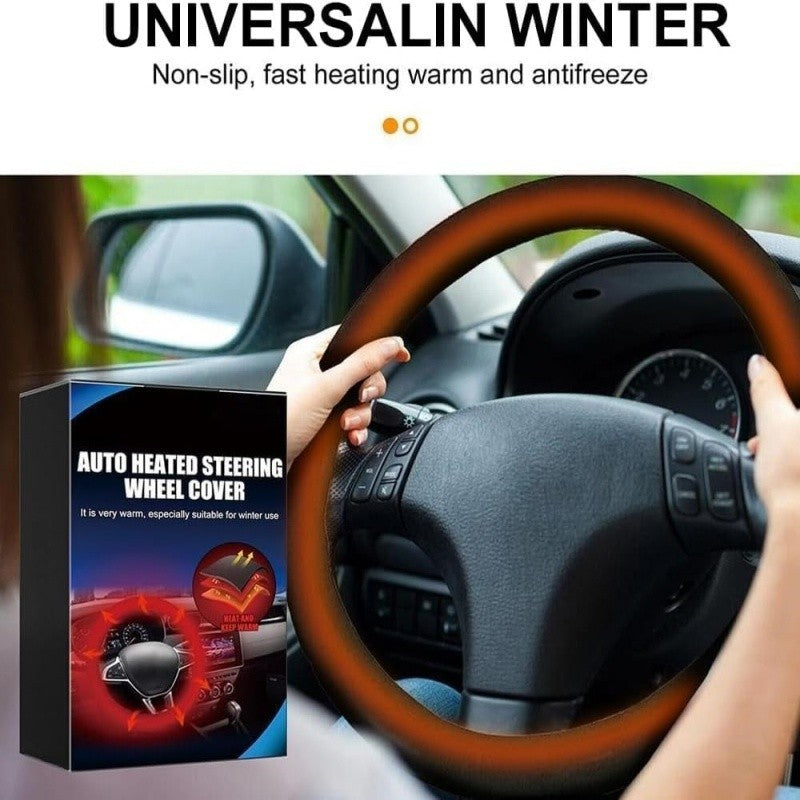 Universal Car Heated Steering Wheel Cover Hand Warming Protector Warmer