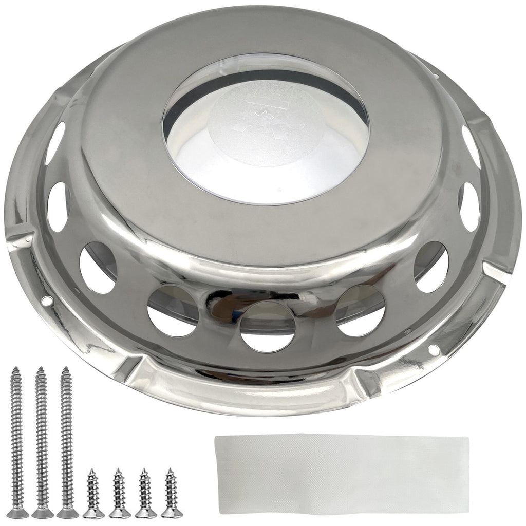 Solar Deck Ventilator Stainless Steel Cover for Boat Vent Caravan Exhaust Fan UK