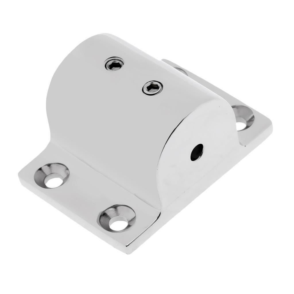 316 Stainless Steel 90 Degree Boat Stanchion Hand Rail Fitting 25mm Base.