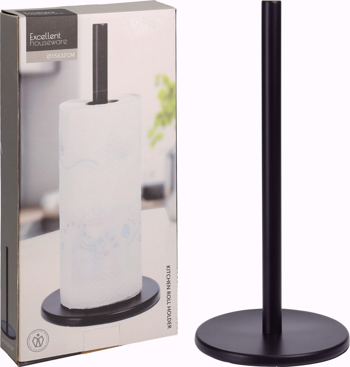 Kitchen Roll Holder Sleek Modern Kitchen Roll Holder Black Silver Free Standing