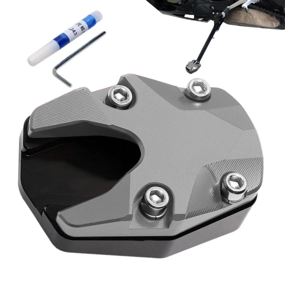 Kickstand Extender Foot Side Stand Extension Pad Support Plate Motorcycle Bikes