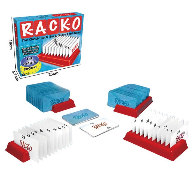 RACK-O Card Game - Family Game Night Kids 8+ & Adults - Retro Classic