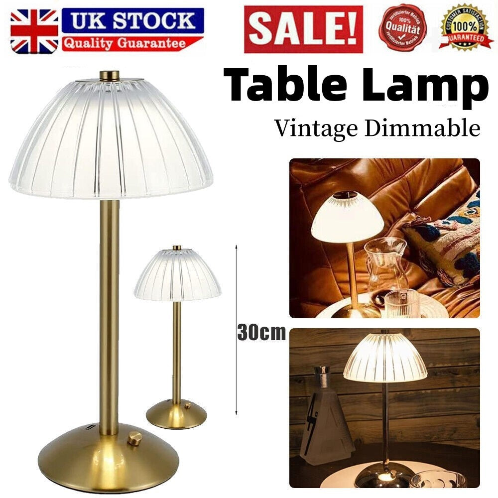 Modern LED Table Lamp USB Rechargeable Lamp Dimmable Bar Night Light Cordless