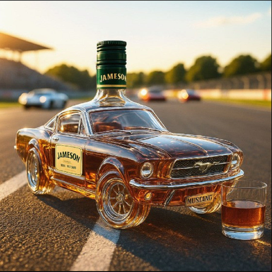 Car Whiskey Bottle Red Red Wine Decanter Bar Decor Party Gift Desktop Ornament