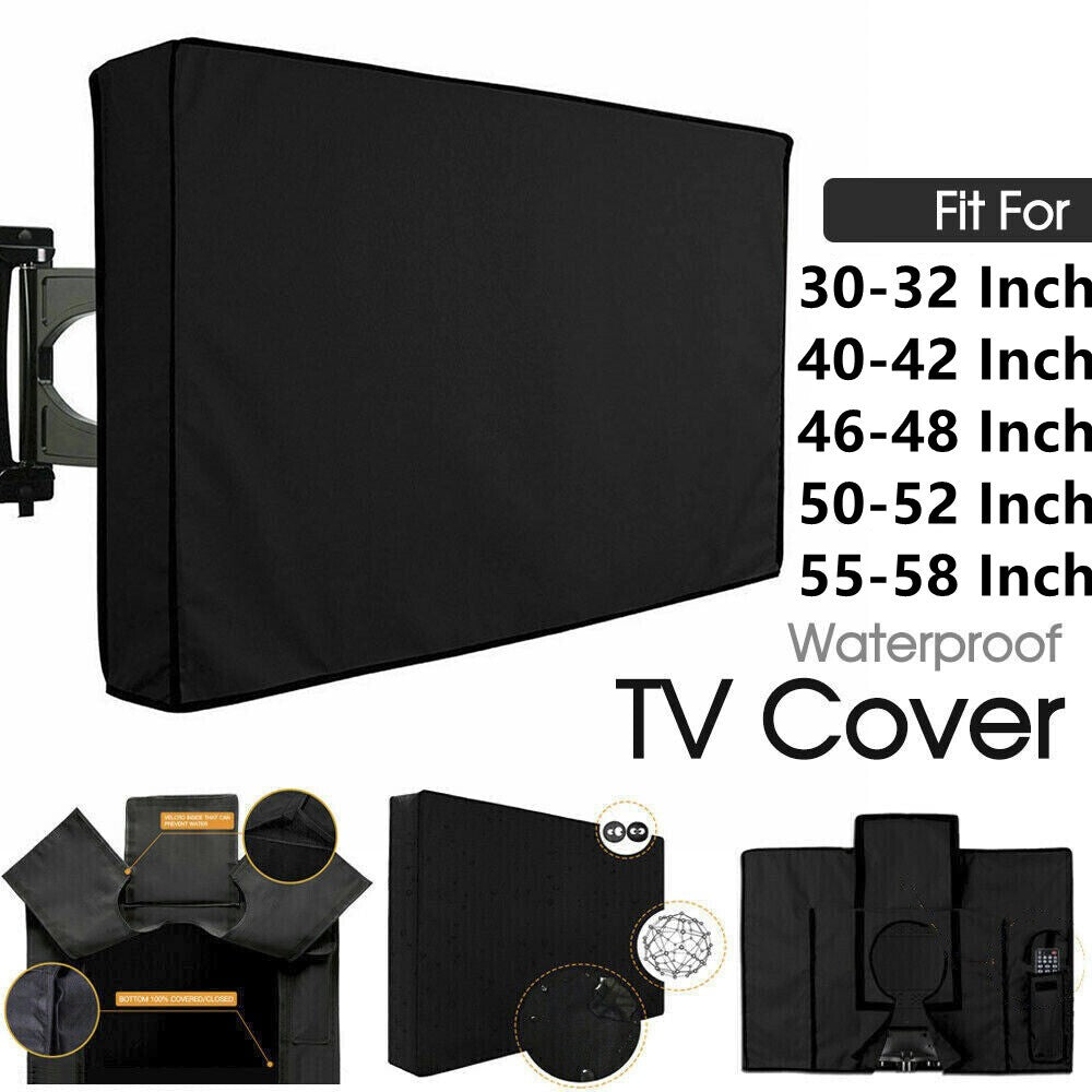 30-58 Inch Dustproof Waterproof TV Cover Outdoor Patio Flat Television Protector