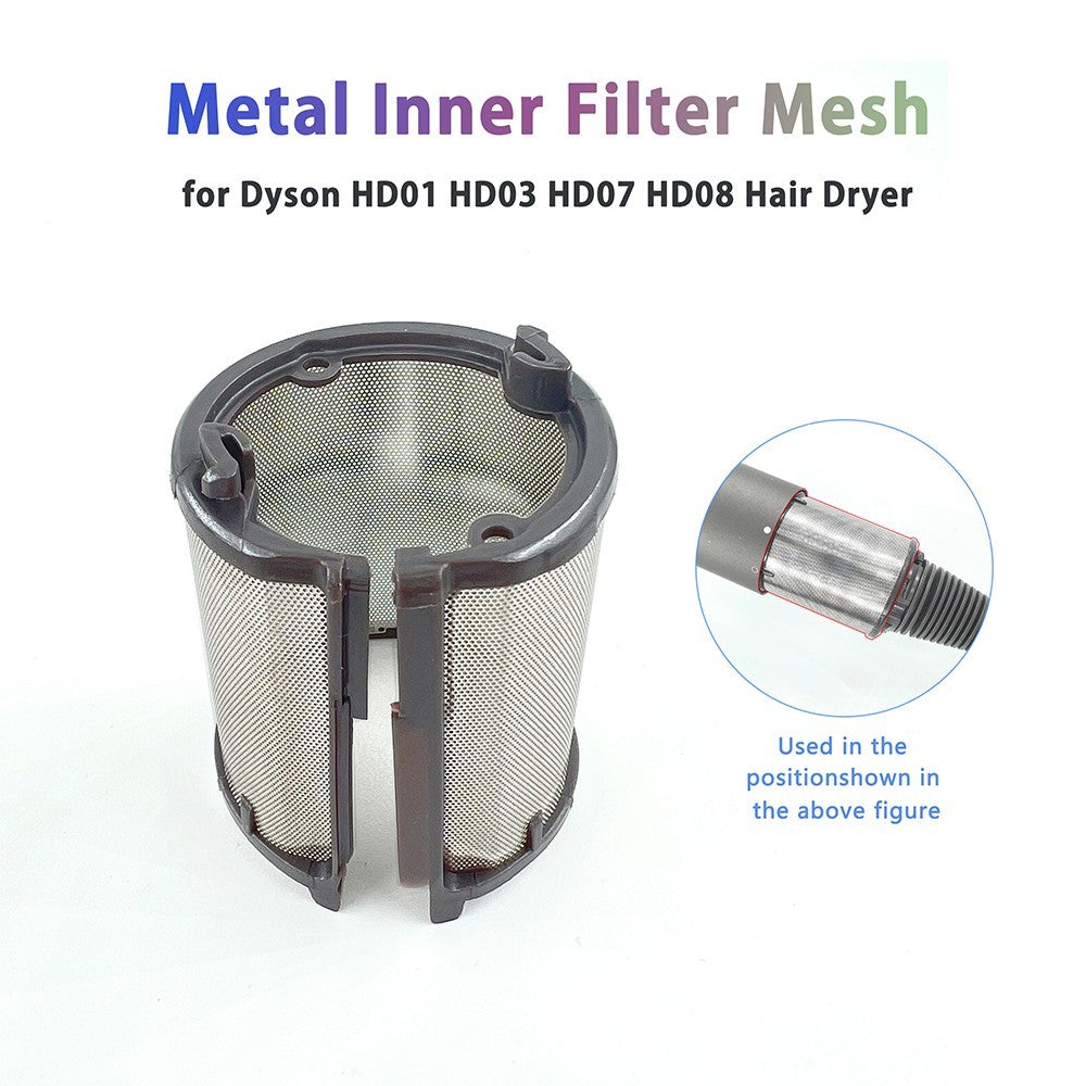 Replacement Metal Inner Filter Only, Hair Dryer Parts Dyson HD01 HD03 HD07 HD08
