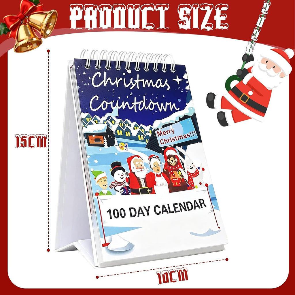 Christmas Advent Calendar 2026 for 100 Days,100 Day Christmas Countdown Calendar