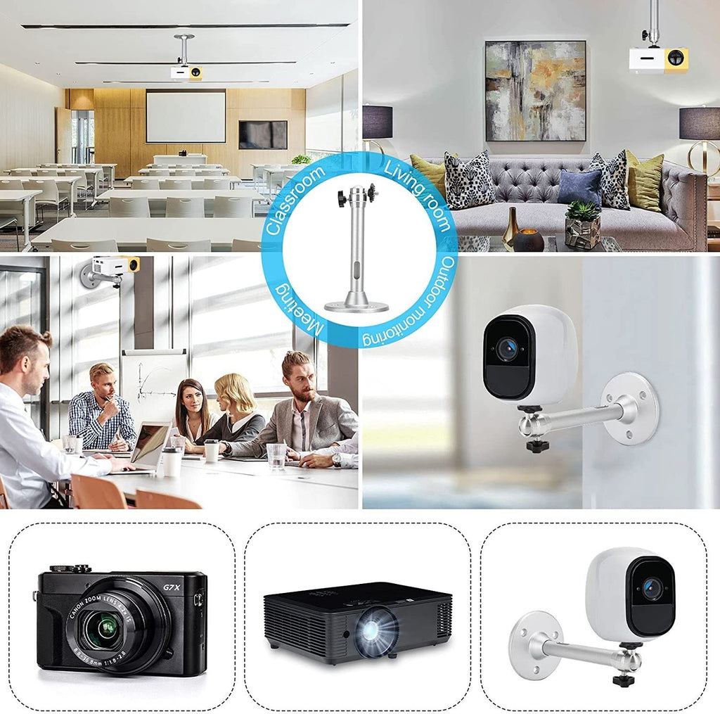 Mini Ceiling Wall Projector Mount Stand Universal Bracket Holder Tilt & Swivel