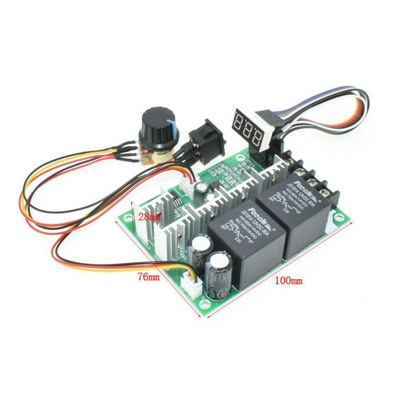 DC10-55V Reversible PWM Motor Speed Controller Switch Control 12V 24V 36V 60A