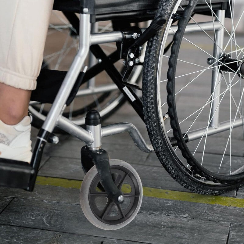 17CM Heavy Duty Wheelchair Replacement-Front Wheel Solid Tire Wheel 2PCS UK