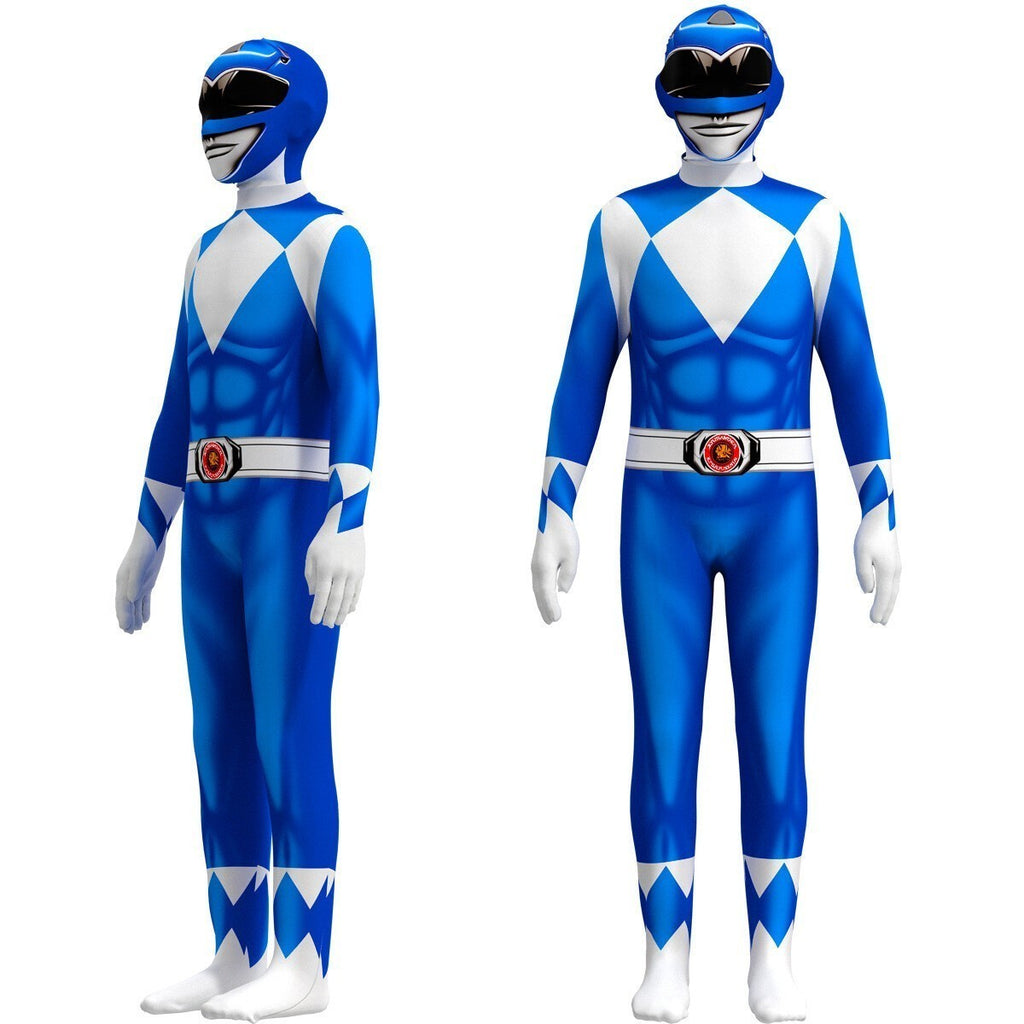 Power✨ Rangers Cosplay Costume Jumpsuits Kids Carnival Fancy Outfit Set Adult UK