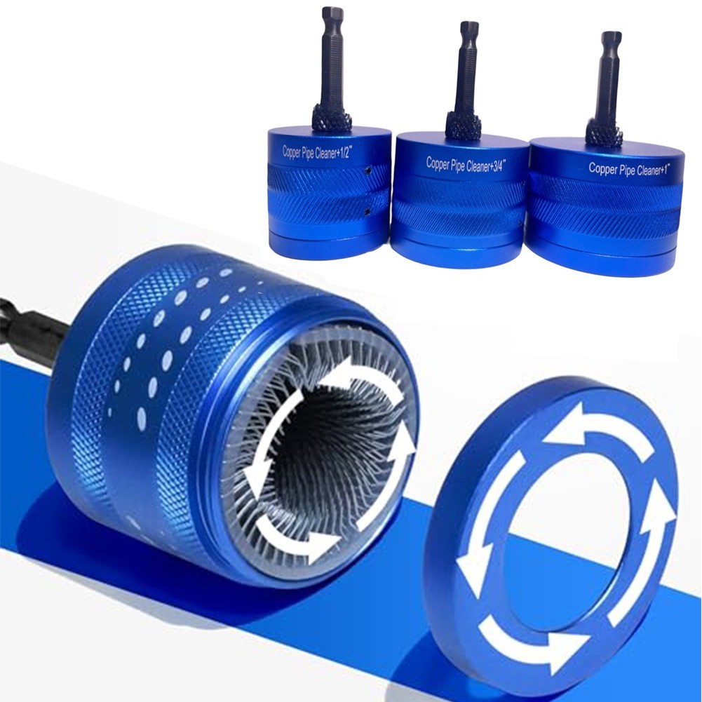 Versatile Tool for Plumbers copper Pipe Cleaning Brush Set