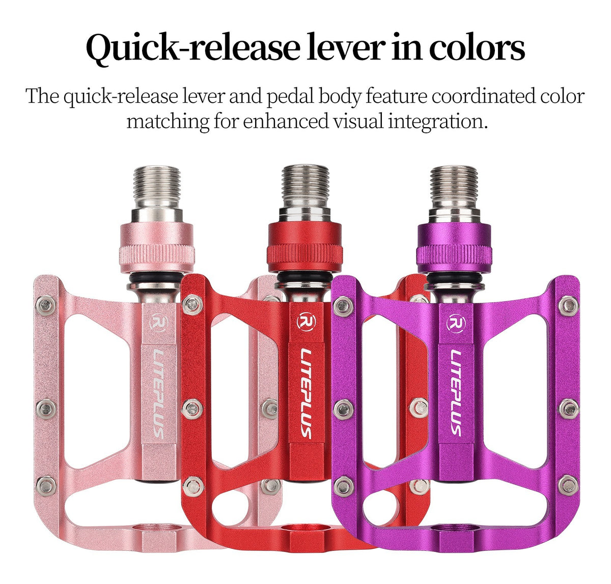 Folding Bike Pedals Quick Release Alloy Pedals Triple Bearings
