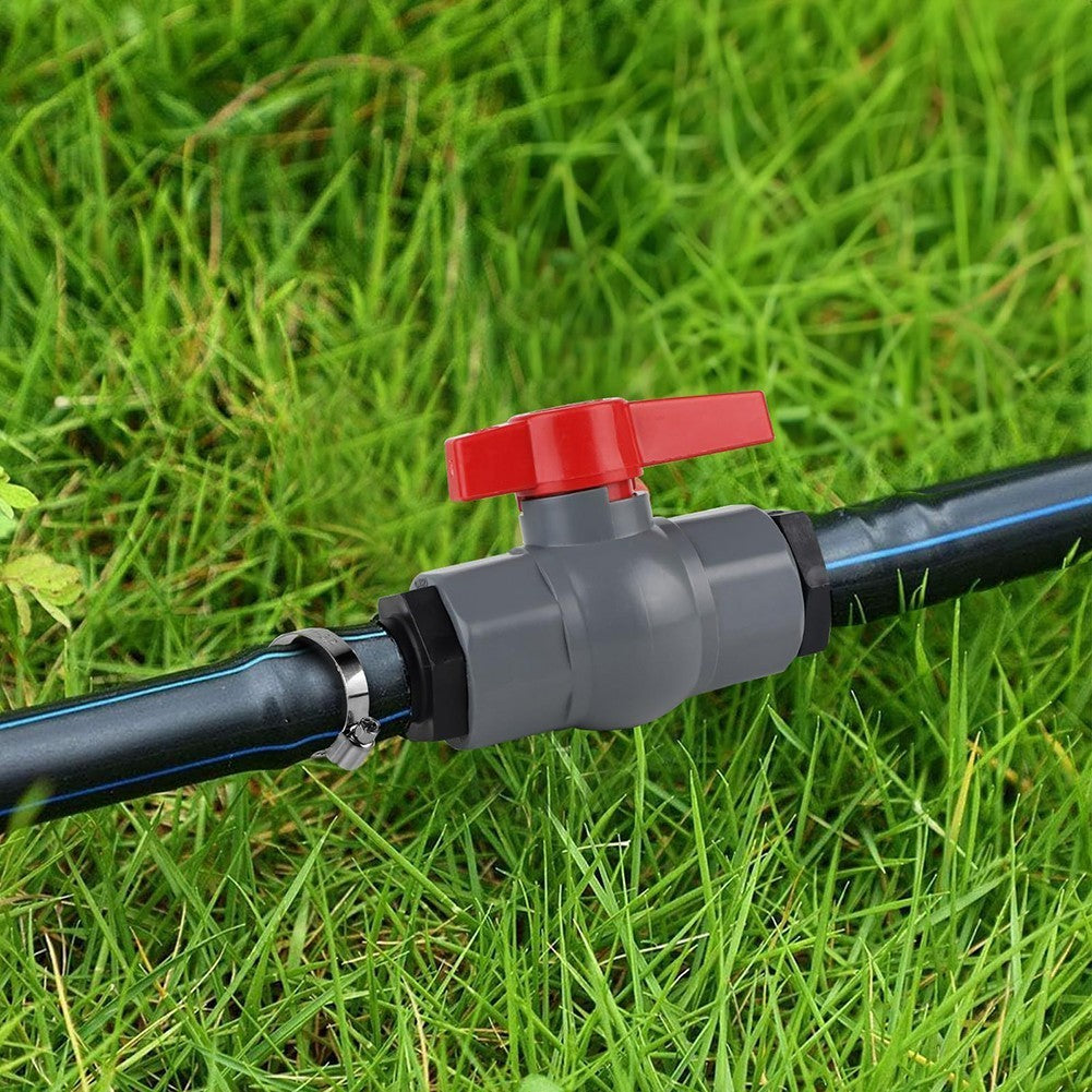 Dependable PVC Ball Valve with Barbed Hose Connector for Leak Free Operation