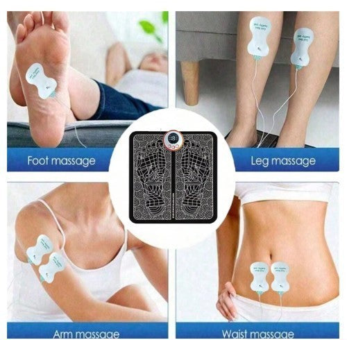 Electric EMS 8 Modes Foot Massager Mat Relax Muscle Pulse Stimulator Leg Massage
