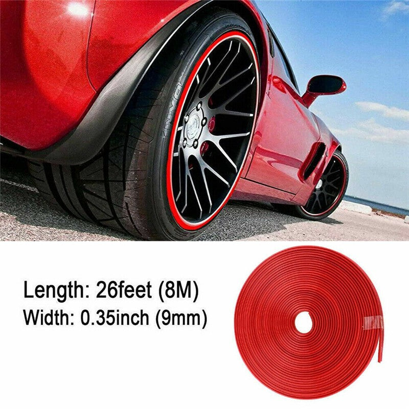 Car Wheel Rim Protector Strip 8M Alloy Guard Scratch Protection