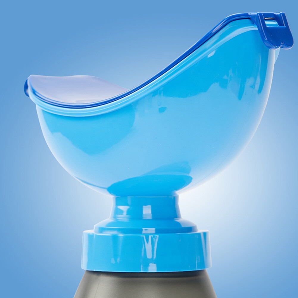 600ml Urinal Pee Funnel Urinals Incontinence Bottles Unisex Urgent Toilet (Blue)