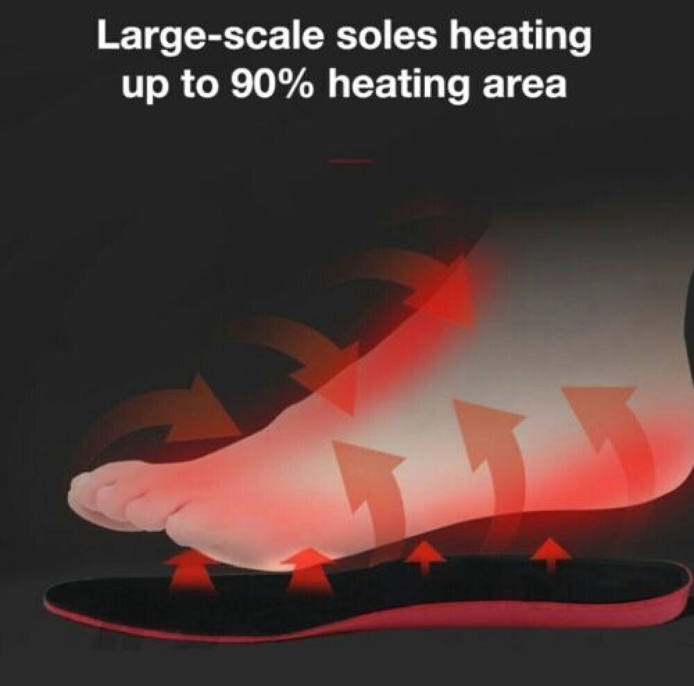 Heated Insoles Rechargeable Electric Heated Shoes Insoles with Remote Control