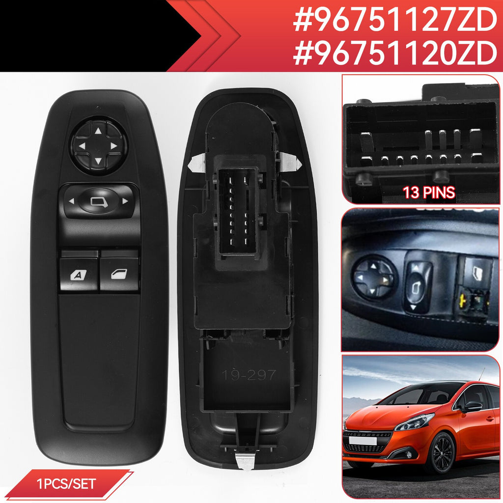 96751127ZD Electric Assembly Power Window Switch for Peugeot 208 2008 5008 3008