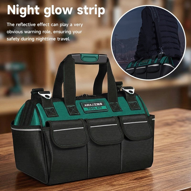 Portable Hard Base Tool Case 23" Multifunctional Heavy Duty Tool Storage Bag