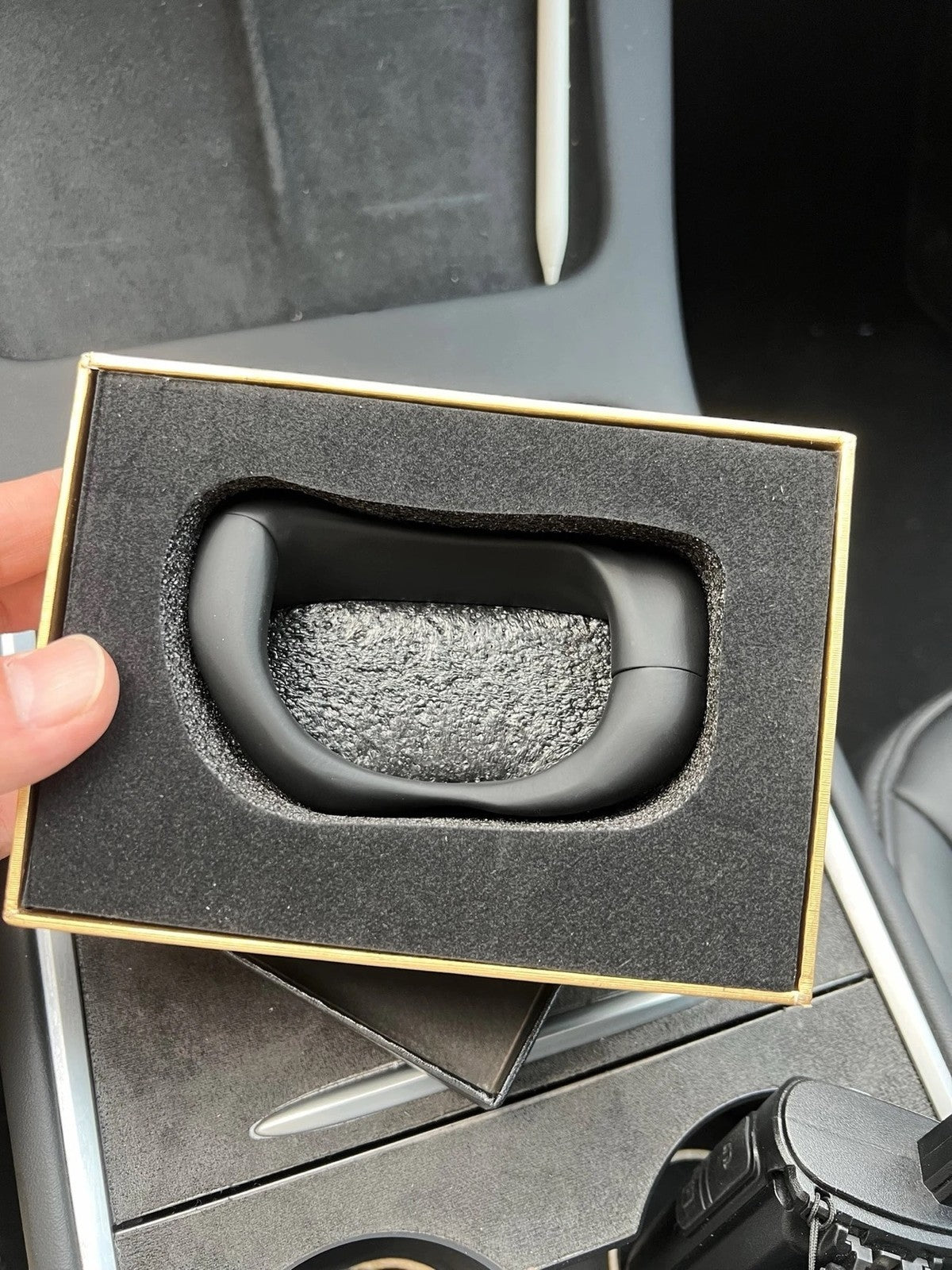 Autopilot Assisted Steering Wheel Booster Counterweight Ring for Tesla Model 3 Y