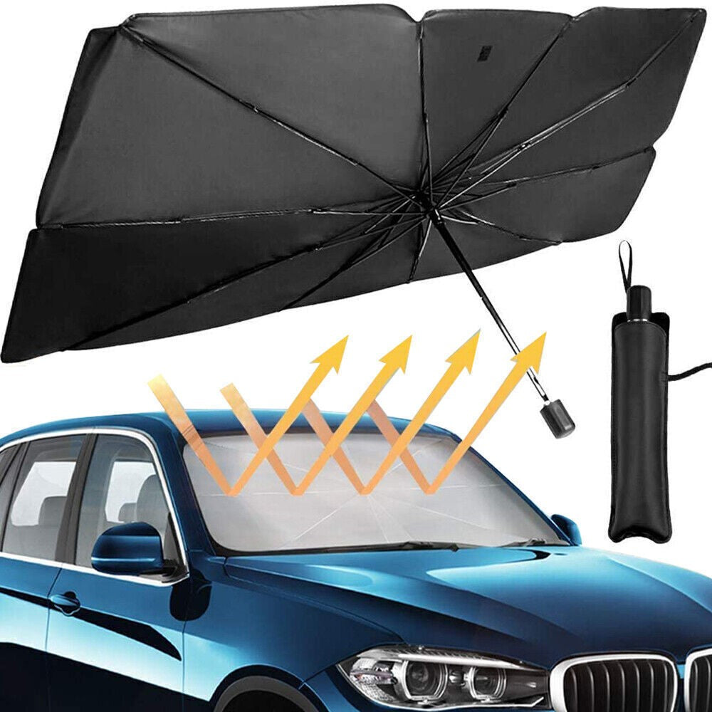 Car Windshield Sunshade Umbrella, Front Window UV Reflector, Foldable Sun Visor