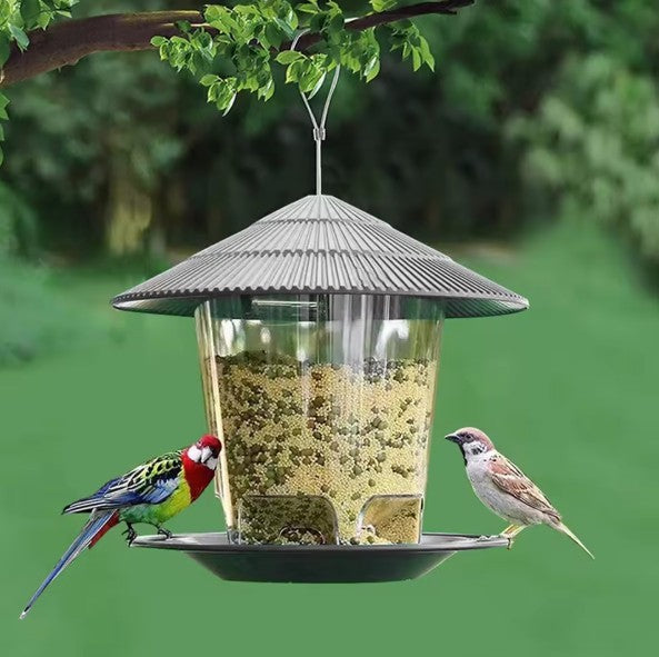 Hanging Spinning Squirrel Proof Wild Bird Feeder Portable Seed Feeder Garden UK