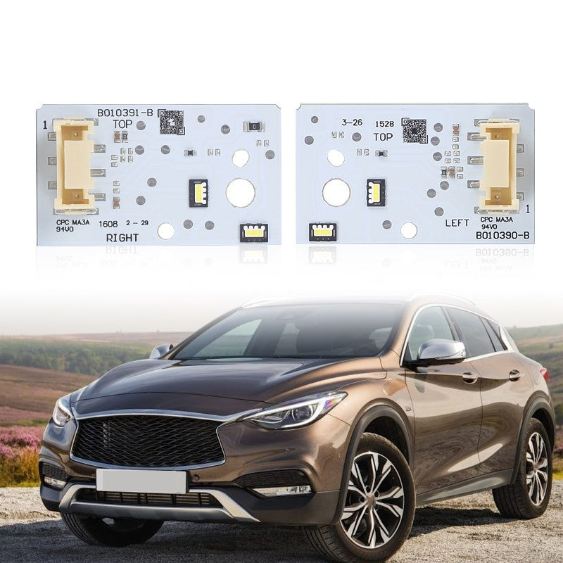 2X LED Headlight Main DRL Board Repair Module For Infiniti Q30 QX30 2017~2019