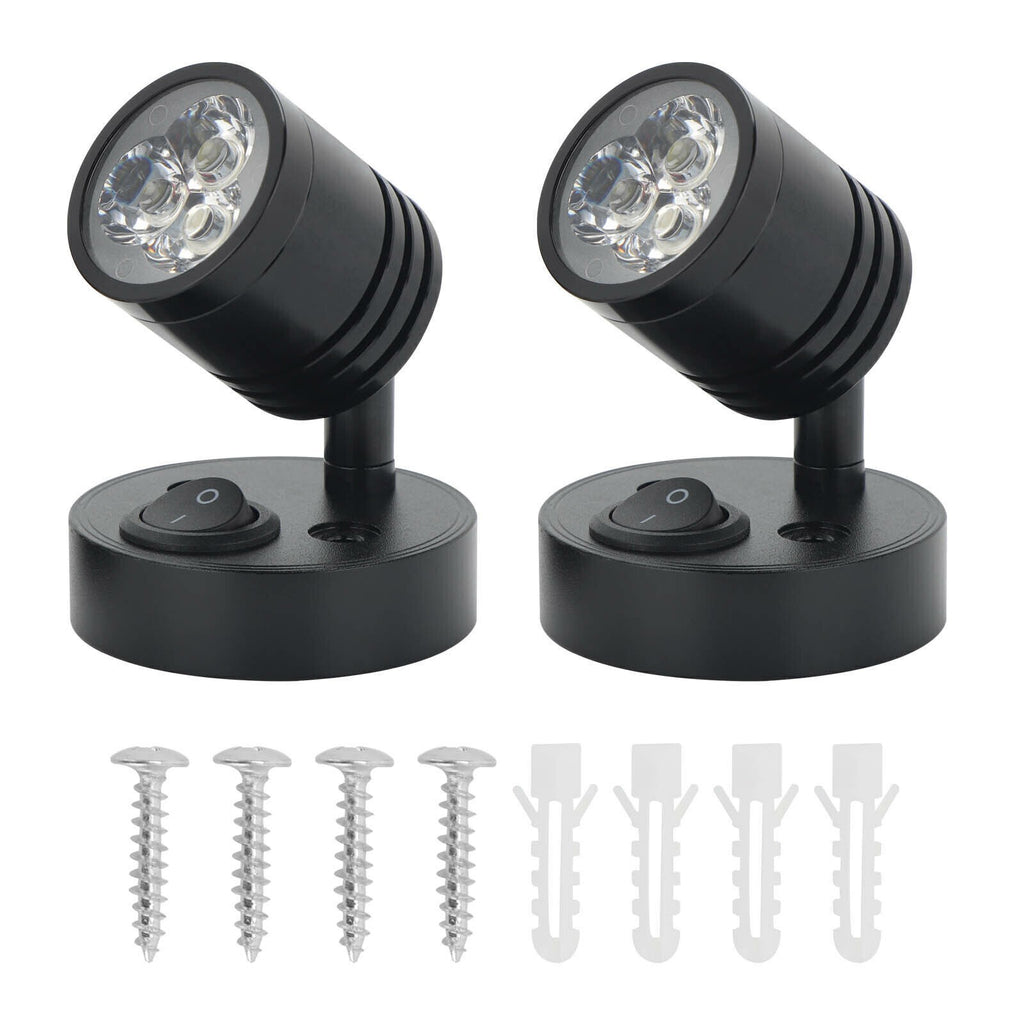 2/4x LED Reading Light Camper Caravan Van Motorhome Boat Interior Spot Lamp 12V
