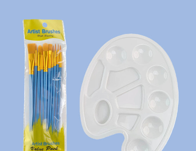 1 Set of Pigment Mixing Plates Drawing Lightweight Painting Painting Accessories