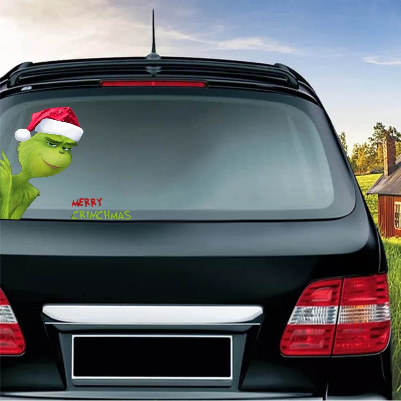 10x Christmas Grinch Sticker Decoration Christmas Car Truck Window Sticker