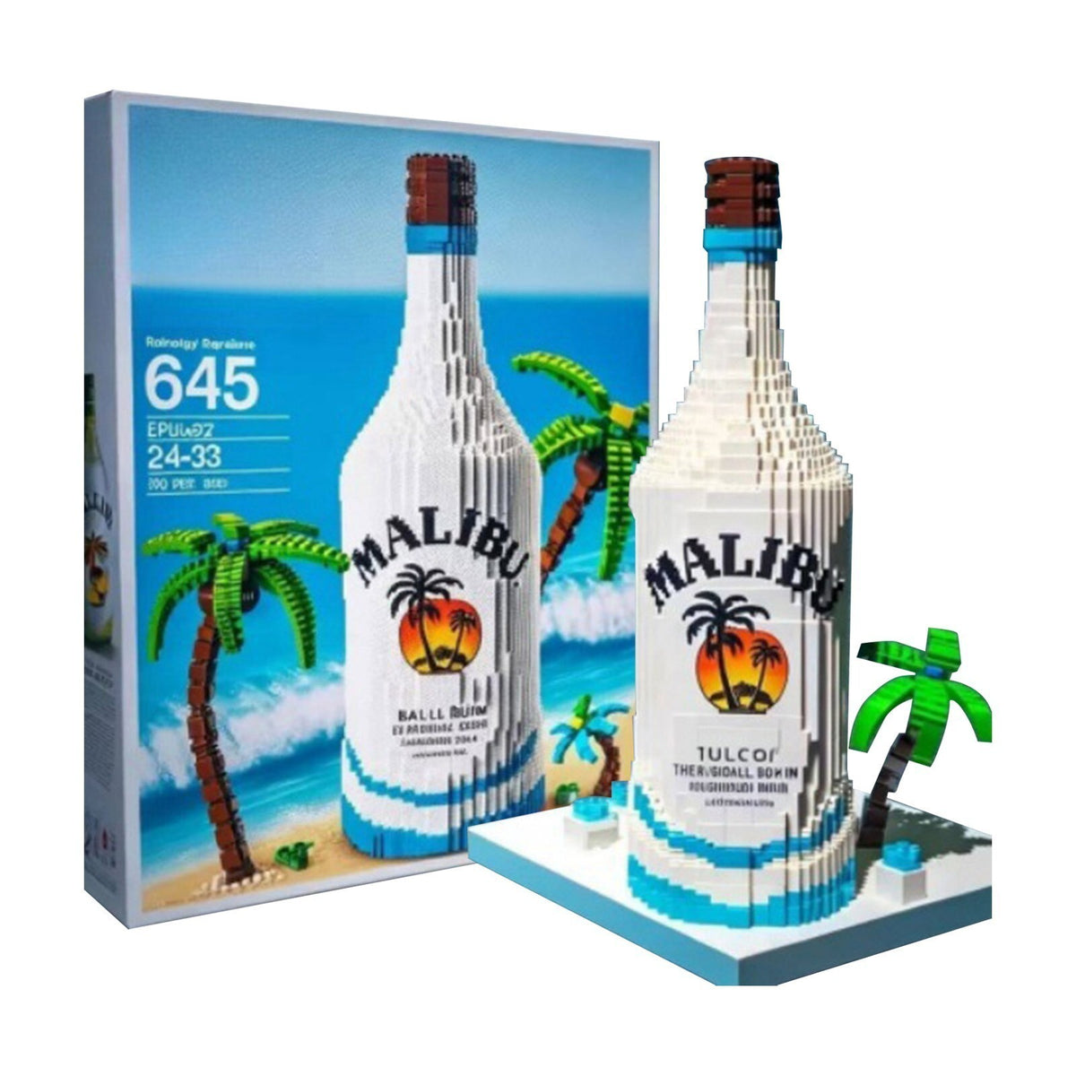 Interesting Whiskey Bottle New Building Blocks Finished Decoration Gift 2025