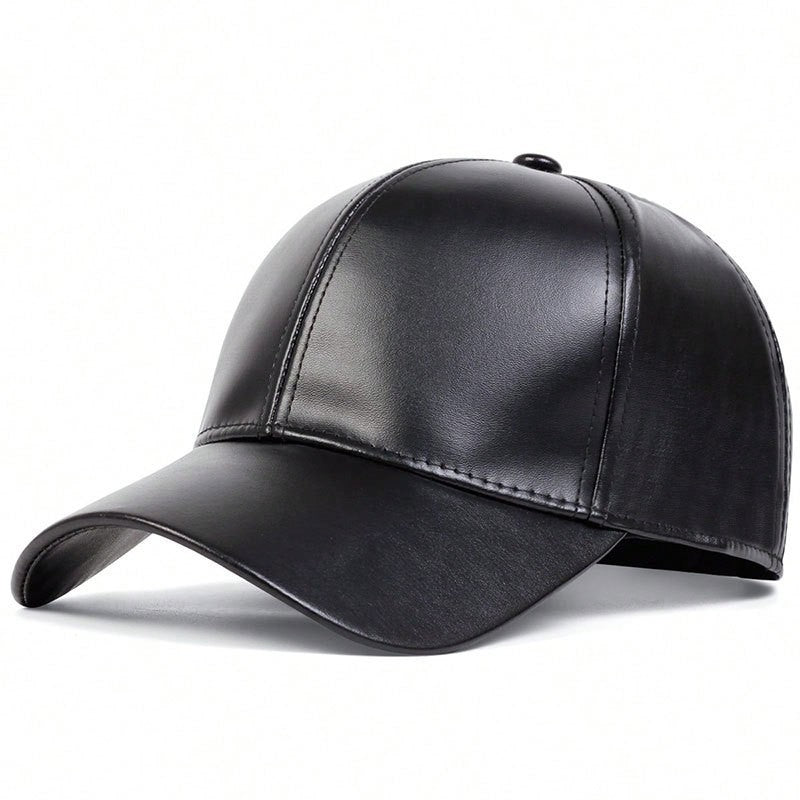Men's And Women's Universal Solid-color PU Leather Glossy Board Adjustable...