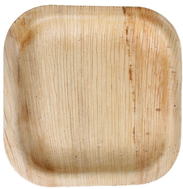 100x Palm Leaf Plates, Square, Biodegradable Disposable Eco-Tableware.*