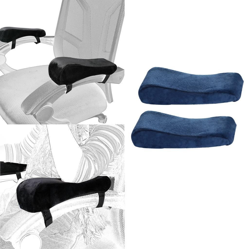 2 Pack Office Chair Armrest Pads Covers with Memory Foam for
