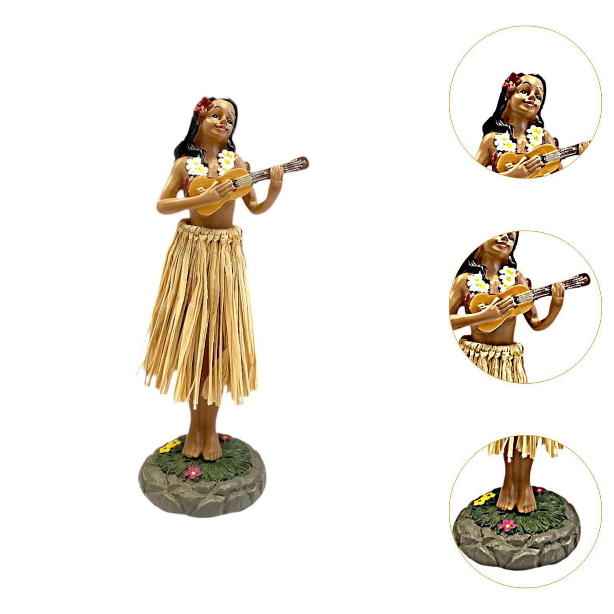 16cm Hawaiian Hula Girl Doll Collection Home Decoration for Beach Bar Table