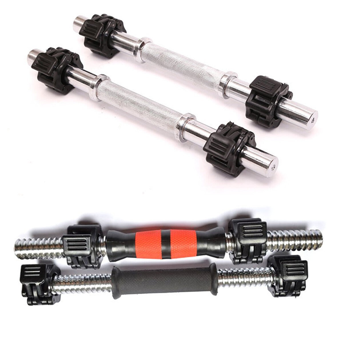 2xOlympic Spinlock Collars Barbell Dumbbell Clips Clamp Weight Bar Locks 28mm