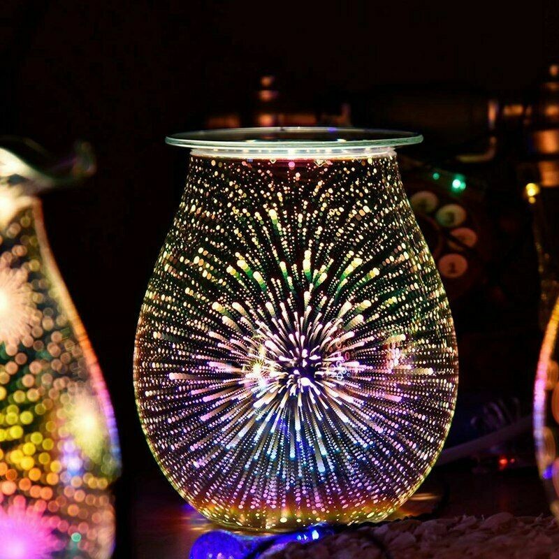Aroma Electric Wax Melt Burner Firework Star Lamp Night Light Diffuser Warmer