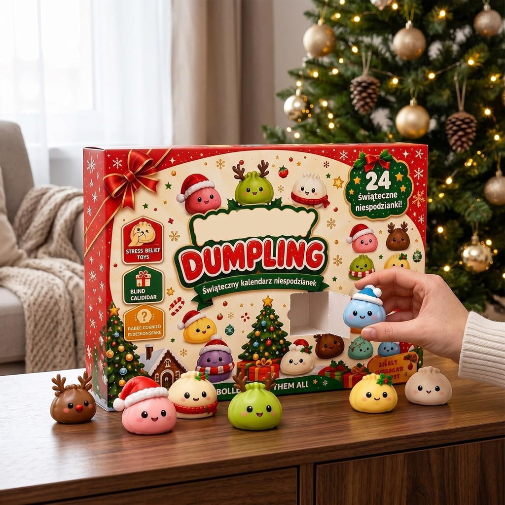 Christmas Advent Calendar 2026 for Adults, 24 Day Dumpling Squishy Countdown