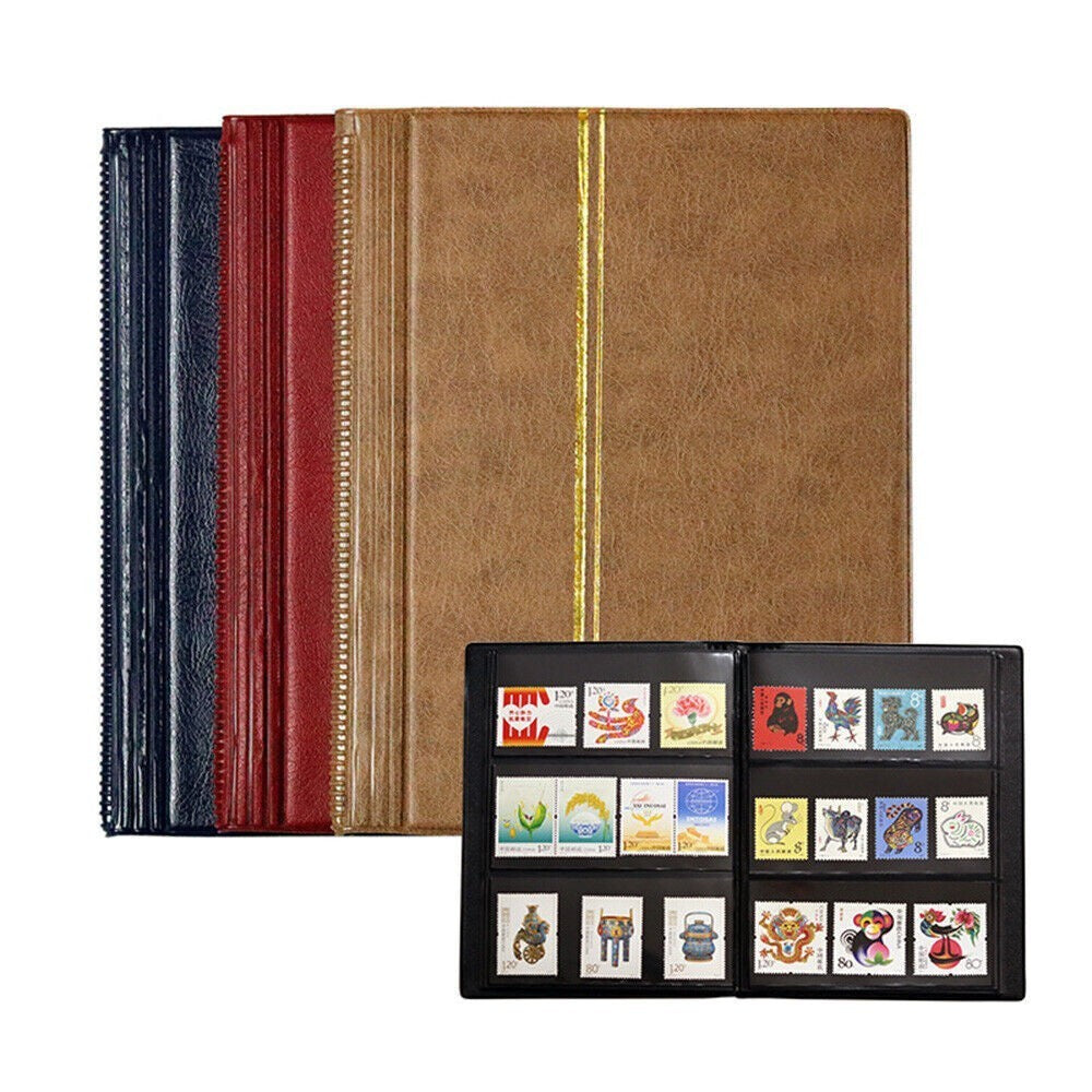 Premium Stamp Collection Album with Protective Holder Pages for Philatelists