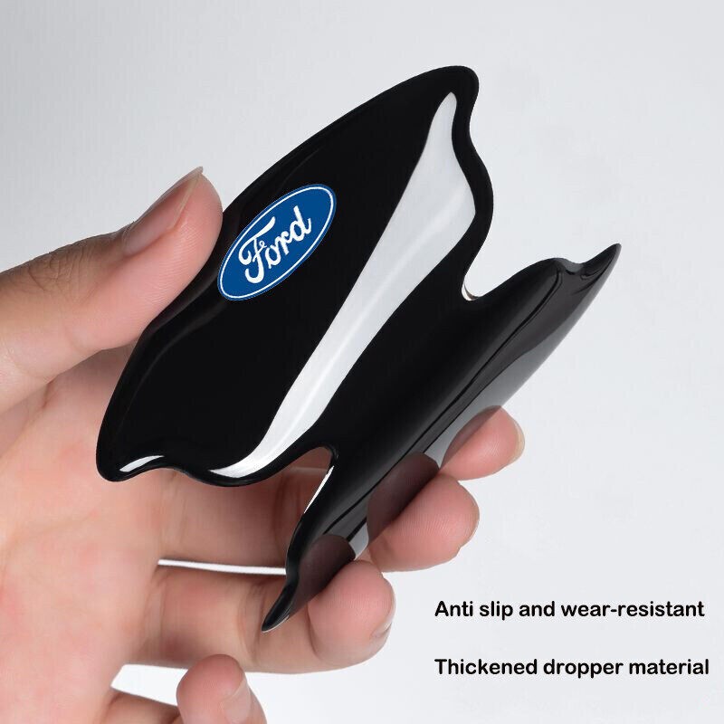 For Ford – 8x Black Door Handle Cup Scratch-Proof Film Protector Stickers