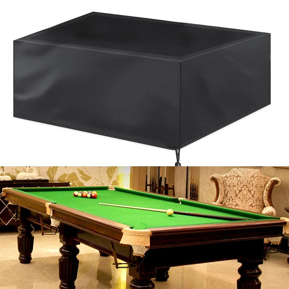 7ft Heavy Duty Waterproof Billiard Snooker Pool Table Dust Cover Protector Black