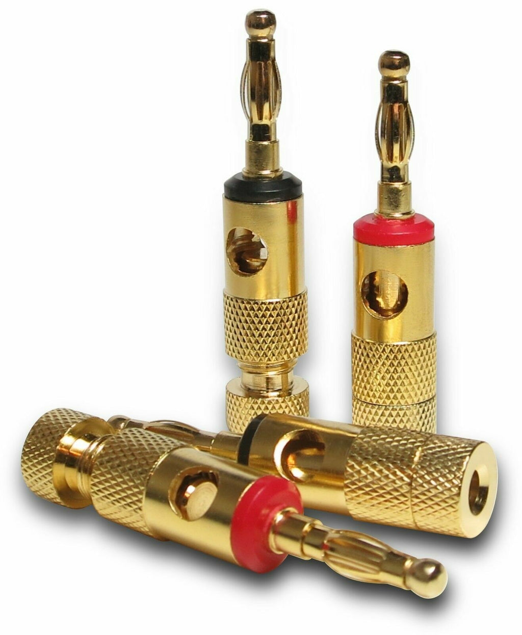 20 x 4mm Gold Plated Musical Audio Speaker Cable Wire Connector 4mm Banana Plugs