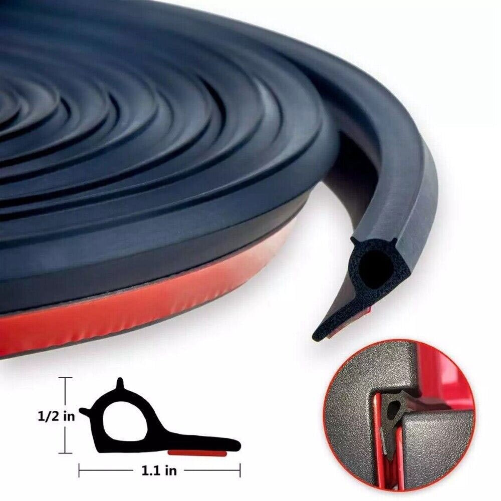 3Meter Universal Weather Stripping Pickup Truck Rubber Tailgate Seal Strip Kits