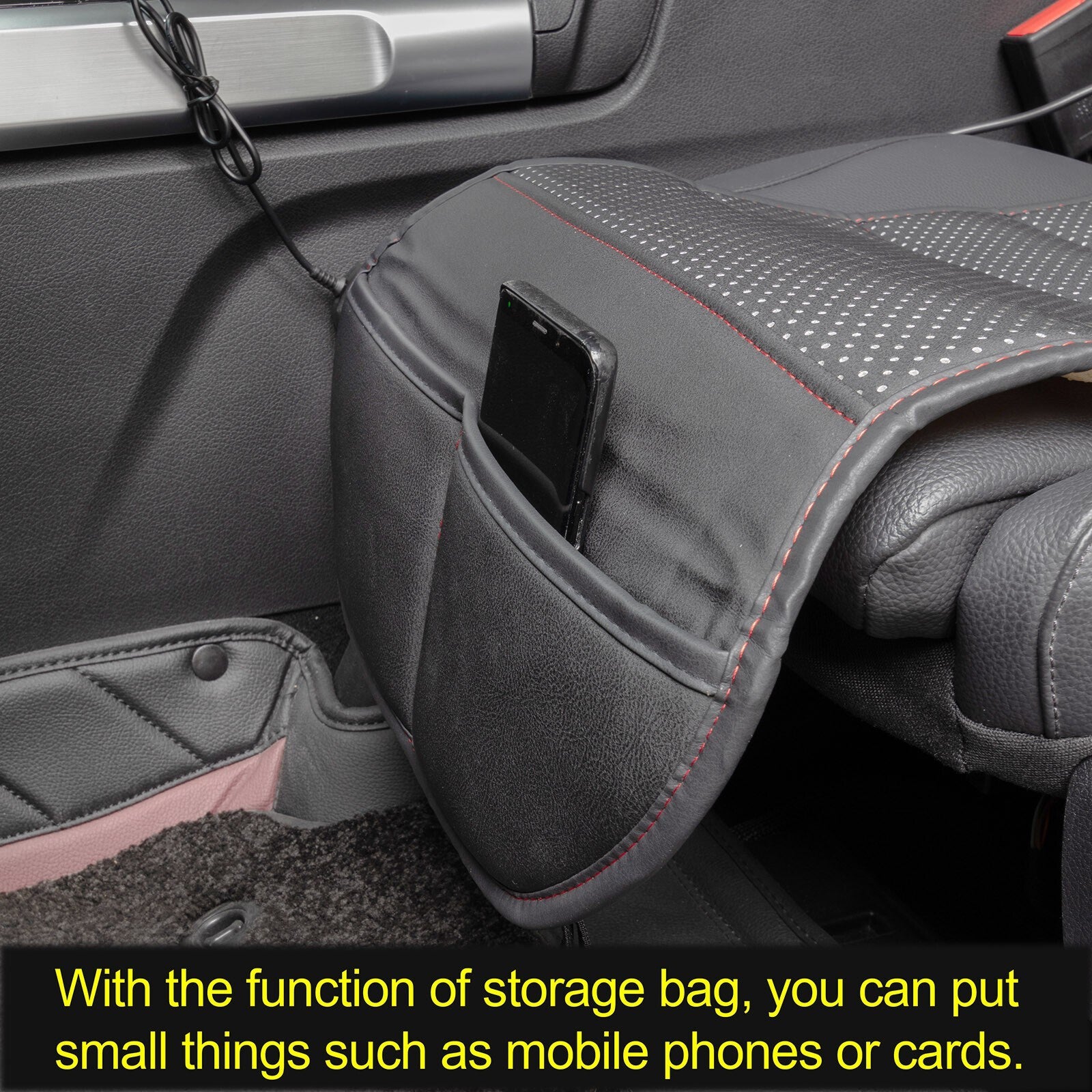 Universal 12V Car Seat Pad Cushion Cover Heating Heater Warm Heated Cold Winter